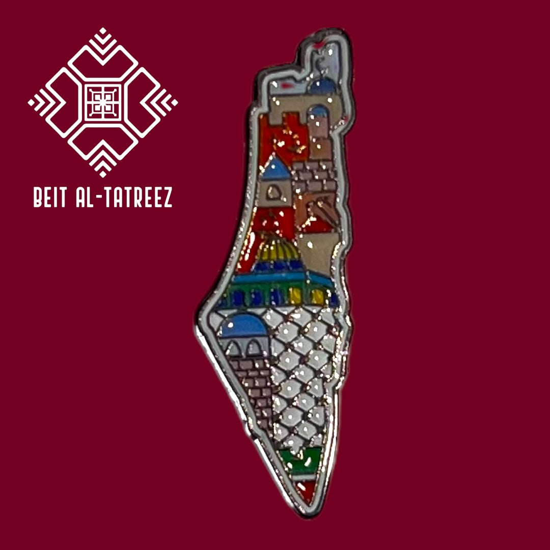 NEW ARRIVAL Palestine Map Shirt Pins
