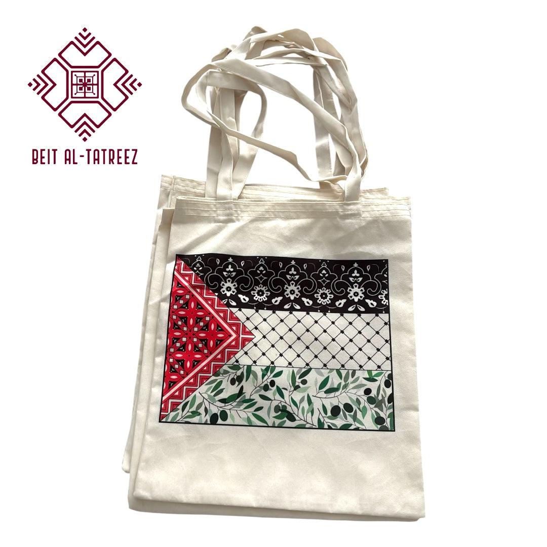 Palestine Flag Tote Bag