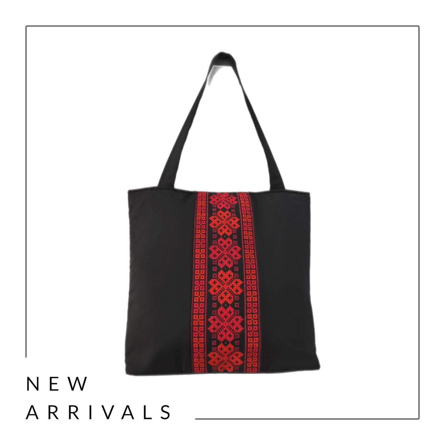 Handmade Flower-Shaped Tatreez Handbag