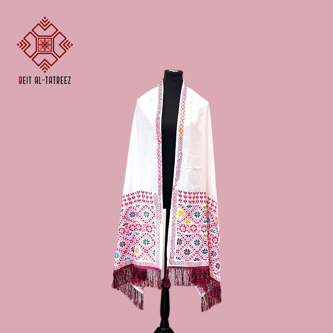 Hebron Mosaic Tatreez Shawl