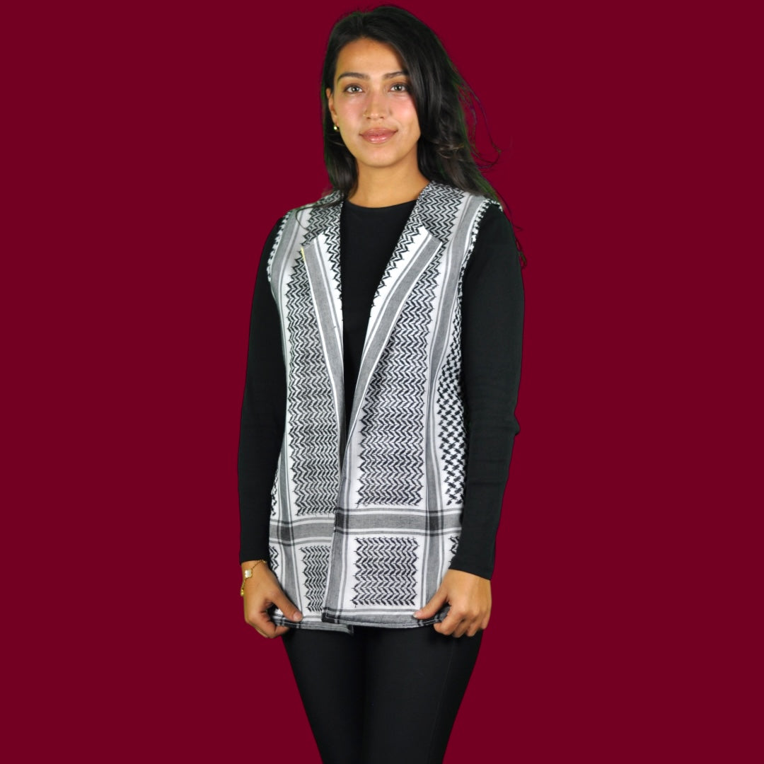 Palestinian Keffiyeh Vest – By Beit Al-Tatreez
