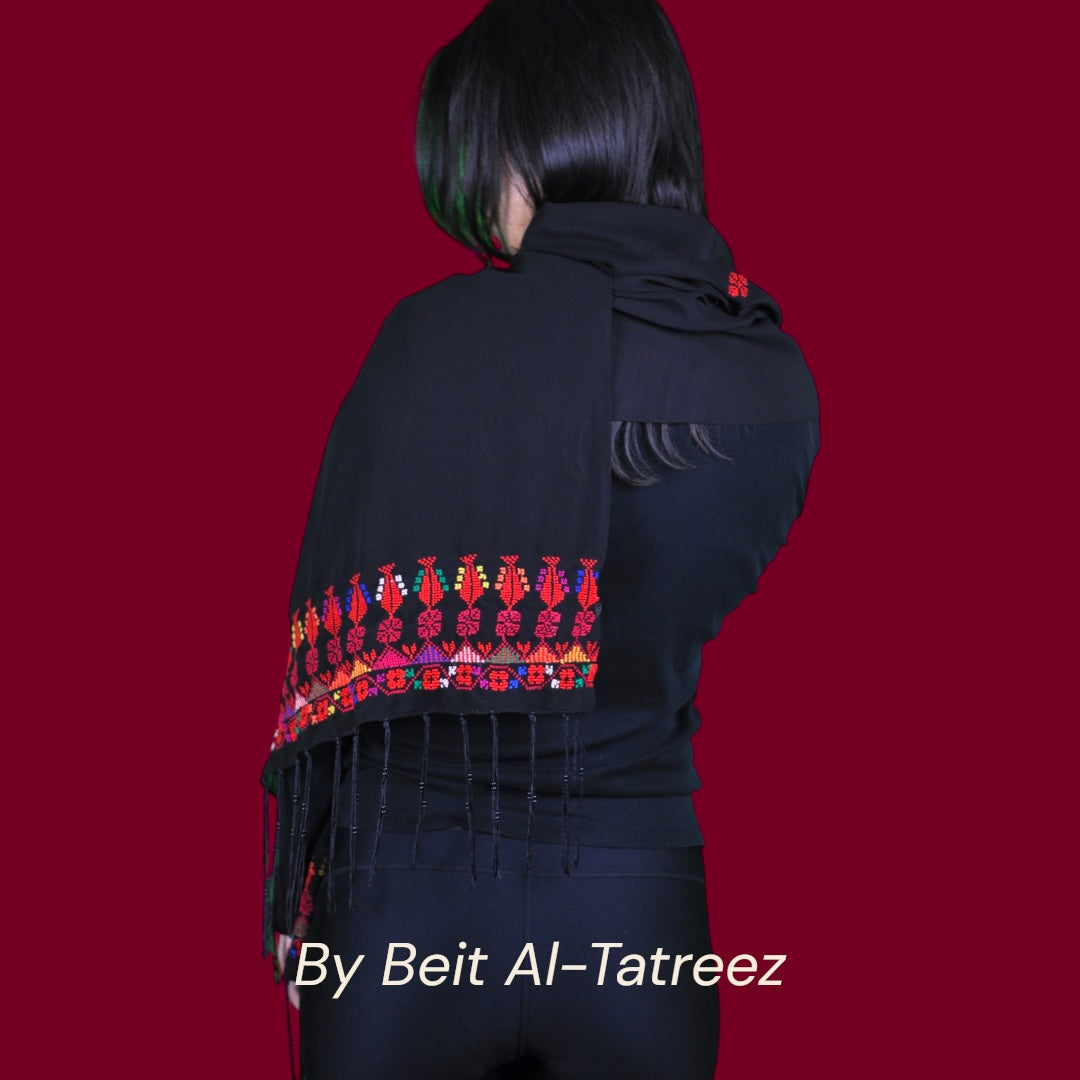 Traditional Tatreez Shawl