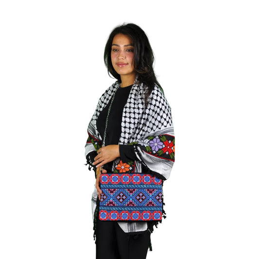 Handmade Traditional Tatreez Shoulder & Crossbody Bag