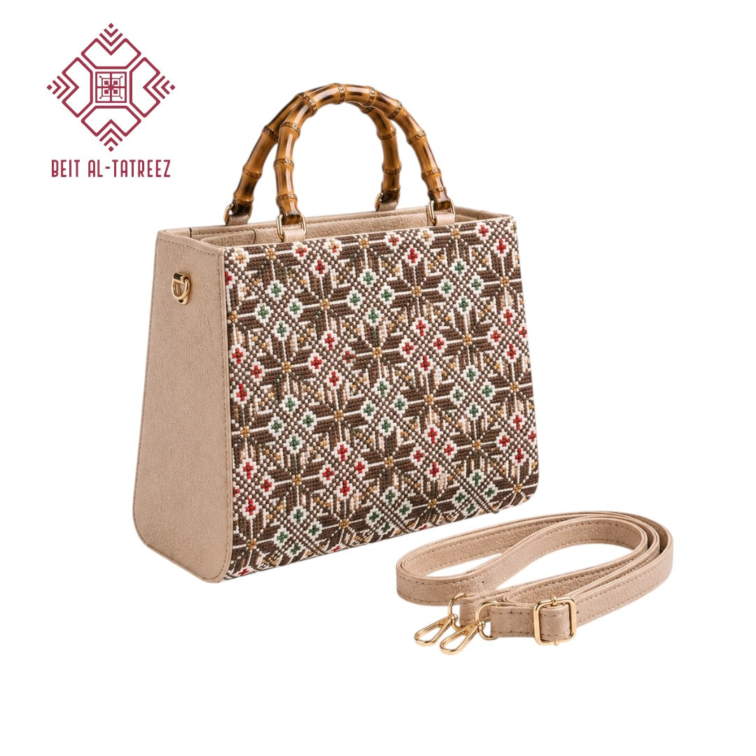 Tatreez Top-Handle Bag | Convertible Crossbody