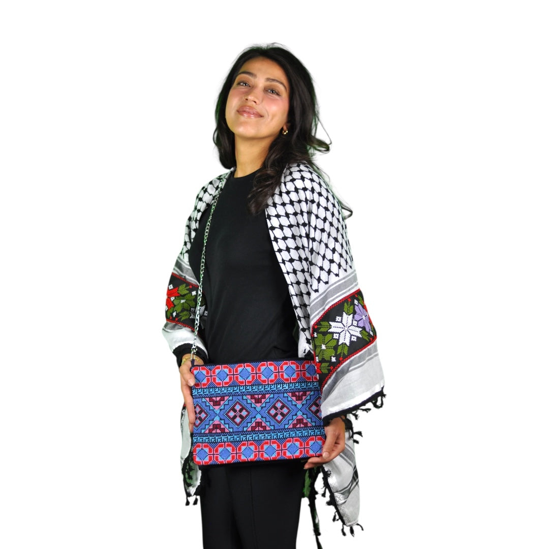 Handmade Traditional Tatreez Shoulder & Crossbody Bag