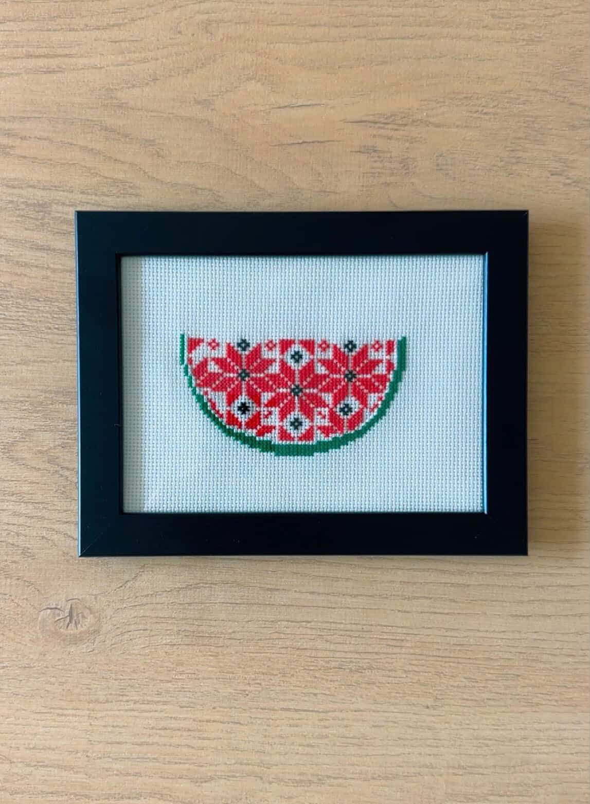 Tatreez Watermelon Slice