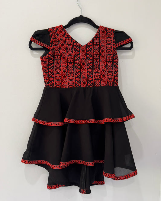 Black & Red | Butterfly Kids Dress
