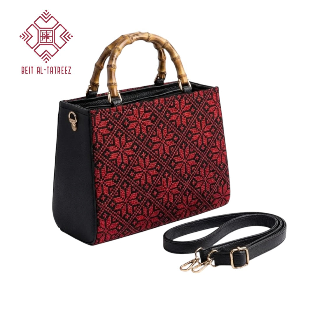 Tatreez Top-Handle Bag | Convertible Crossbody
